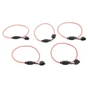 5Pcs Car In Line Holder Splash Proof Power Socket