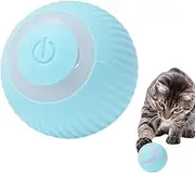 IODOO Smart Interactive Cat Toy, Moving Rolling Cat Toys for Indoor Cats to Keep Fit and Active, Automatic Pet Exercise Toys, Poofplay Balls, Kitty Gifts Blue, Type-C(Blue)
