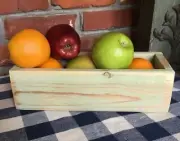 Centerpiece Box - Mason Jar Holder, Light Green