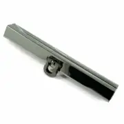 Wallet Closure 4 1/2in wide in Gunmetal By Emmaline Bags
