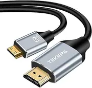 Mini HDMI to HDMI Cable, TEKERA High-Speed HDMI to Mini HDMI Cord, Compatible with Camera, Camcorder, Tablet and Graphics/Video Card, Laptop, Raspberry Pi Zero W (1.0 Meters)