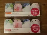 Craft Smart Gift Tags Label 2 Sets Of 5 Designs / Colors 50 Pcs 2.7"x4.2"