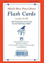 Alfred's Basic Piano Library Flashcards 1A-1B