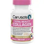 Caruso's Total Beauty Collagen with Verisol B & Grape Seed, 60 Tablets