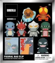 Monogram Godzilla Figural Bag Clip Keychain OR Poster Blind Bag Series 4