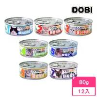 在飛比找momo購物網優惠-【MDOBI 摩多比】多比DOBI_貓罐 80gx12入(副