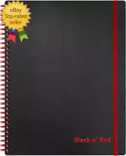 Notebook, Business Journal 11" X 8" 70 Sheets Ruled Optik Paper Scribzee App