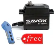 Savox 1268SG-BE Black Edition High Torque Digital Servo + FREE Aluminum Horn BL