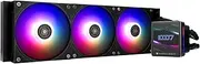 Thermalright Grand Vision 360 ARGB Black AIO CPU Liquid Cooler,IPS LCD Screen with 480x480 Resolution,for AM5/Intel LGA1851/1700,‘3.4 inch’Magnet-Absorbent LCD Screen for Images -Black