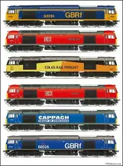Hornby Class 60 locos, GBRF, Cappagh, Colas & DB Schenker Variants available
