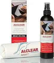 ALCLEAR 721DR Display Screen Cleaner 250 ml and Lint-free Ultra Microfibre Cloth for Smartphones, iPads, Eyeglasses, e-Readers, LED, LCD & TVs
