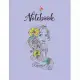 NoteBook: Disney Tangled Rapunzel Floral Sketch Portrait Notebook for Girls Teens Kids Journal College Ruled Blank Lined 110 Pag