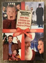 4 Christmas Classics Movie Collection DVD Home Alone Jingle All The Way + 2 More