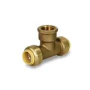 1 PIECE 1/2"-3/4"in SHARKBITE STYLE PUSH FIT FITTING TEES LEAD FREE BRASS NEW