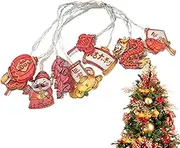 Red Chinese Lantern String Lights | LED Red String Lights - Spring Festival, LED, Festive for Spring Festival