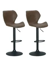 [Artiss] Frawley Kitchen Bar Stools in Brown