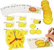 Learning Clock, Teaching Aids Learn to Tell Time, Educational Science Kit, Preschool Learning Activities for Christmas Birthday