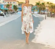 Zimmerman Bellitude Floral Print Midi Dress Size 0 $960