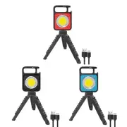 Pocket LED Working Light Outdoor Camping Keychain Flashlight with Tripod
