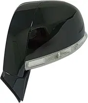 Auto Door Wing Rear View Mirror Assembly Compatible For Chevrolet Captiva 2008-2017 Car Rearview Side Mirror Assembly 96818101 96818102(Black-6PINS-Left)
