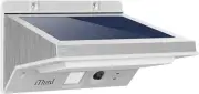 iThird Solar Motion Sensor Light Outdoor, LED Powered Outdoor Warm