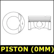 Piston Fits SEAT ALHAMBRA ALTEA EXEO Opt2/2 No Oversize 2.0 00082KP