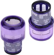 Washable Filter Pack of 2 for Dyson V11 SV14, V15 Detect Vacuum Cleaner, Torque Drive Compatible Replacement Filter Absolute Animal Series V11*2 Battery Vacuum Cleaner x 2