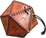 PHENOFICE Dice Storage Bag Dice Holder Dice Case Game Dice Pouch Small Dice Bag Leather Dice Bag Portable Dice Pouch Bag for Dice Leather Dice Pouch Wear-Resistant Dice Bag Pouch for Dice