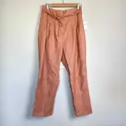 NWT Anthropologie BlankNYC Faux Leather Paperbag Pants Size 30