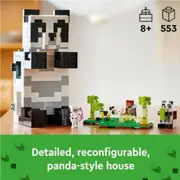 Lego® Minecraft® The Panda Haven 21245, Brick-built House That Looks And Moves Like A Panda, Plus Characters And Accessories From The Popular Video Game