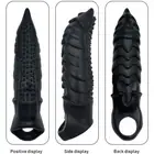 Man Penis-Extender Sleeve Thick Penis Girth Enhancer Extension Scrotum Stretcher
