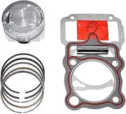 Piston 63.5 mm Bore Rings Wrist Pin Clips Gaskets Kit Compatible with CG200 200cc