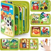 Kukelen Farm Animal Quiet Book Busy Book for Toddlers Busy Board for Boy, Girl Birthday Gift - Quiet Activity Book with Life Skills, Cognition, Sorting, Matching - Autism Sensory Toy