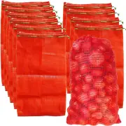 24 Pack 31'' x 20'' Mesh Onion Bags, Reusable Drawstring Fresh Produce Storag...