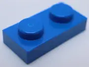 Lego 25x Blue 1 x 2 Plate