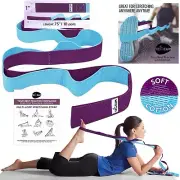Stretching Strap 10 Loops 75" Physical Therapy Yoga Exercisie Workouts Pilates