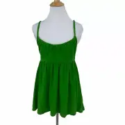 Old Navy Green Tank Top Women's Size S Beached Gathered Neck Flowy Casual