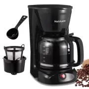 12 Cup Drip Coffee Maker, Coffee Pot Machine Permanent Coffee Filter, Coffee ...