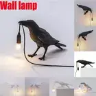 Birds Table Lamps Resin Crow Desk Lamp Bedroom Bedside Wall Light Home Decor AU