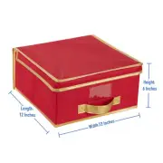 Simplify Holiday Storage Box in Red