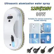 Window Cleaner Robot Automatic Smart Remote Control w/Water Spray Household 220V