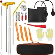 22 Pieces Car Emergency Kit Automotive Professional Tool Set Car Disassembly Tool with Air Wedge Bag Tool Set for Disassembly of Cars and Trucks