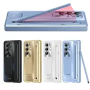 Designed for Samsung Galaxy Z Fold 6 Case with S Pen & Kickstand & Front Screen Protecto