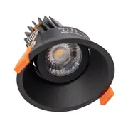Cell DT90 Recessed LED Downlight W100mm 9W Black 5CCT - 21675
