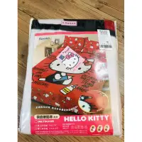 在飛比找蝦皮購物優惠-Hello kitty雙人加大保暖刷毛床包組