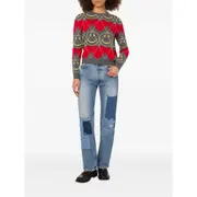 [Moschino] Moschino-Maglioni Grigio Rosso-Donna 38 IT