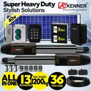 Kenner Farm 1200kg E Double Swing Gate Opener with 40w Full Solar 13 Accessories
