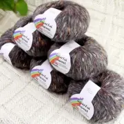 Sale 6BallsX50g Fluffy Soft Colorful Mohair Rugs Shawls Blankets Crochet Yarn 08