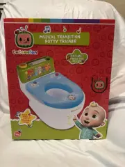 Official CoComelon Potty Trainer with Splash Guard and Storage – Easy to Clean