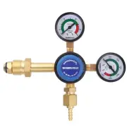 Bossweld ARGON DUAL STAGE TWIN GAUGE REGULATOR Precise Flow Rate, Side Entry